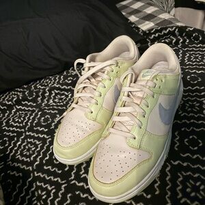 Nike Light Green and Cream Sneakers